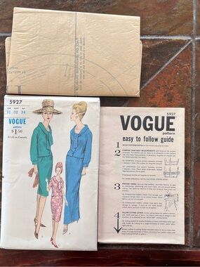 Vogue Sewing Pattern 5927 Vintage Women’s Suit Size 13